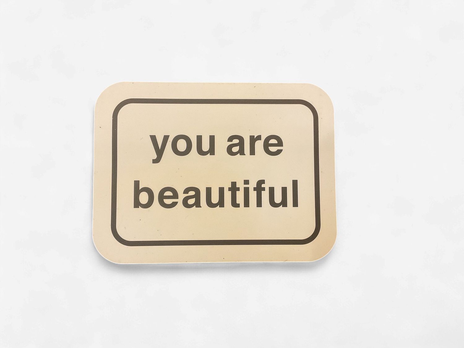 You Are Beautiful Rectangle Large White Magnet