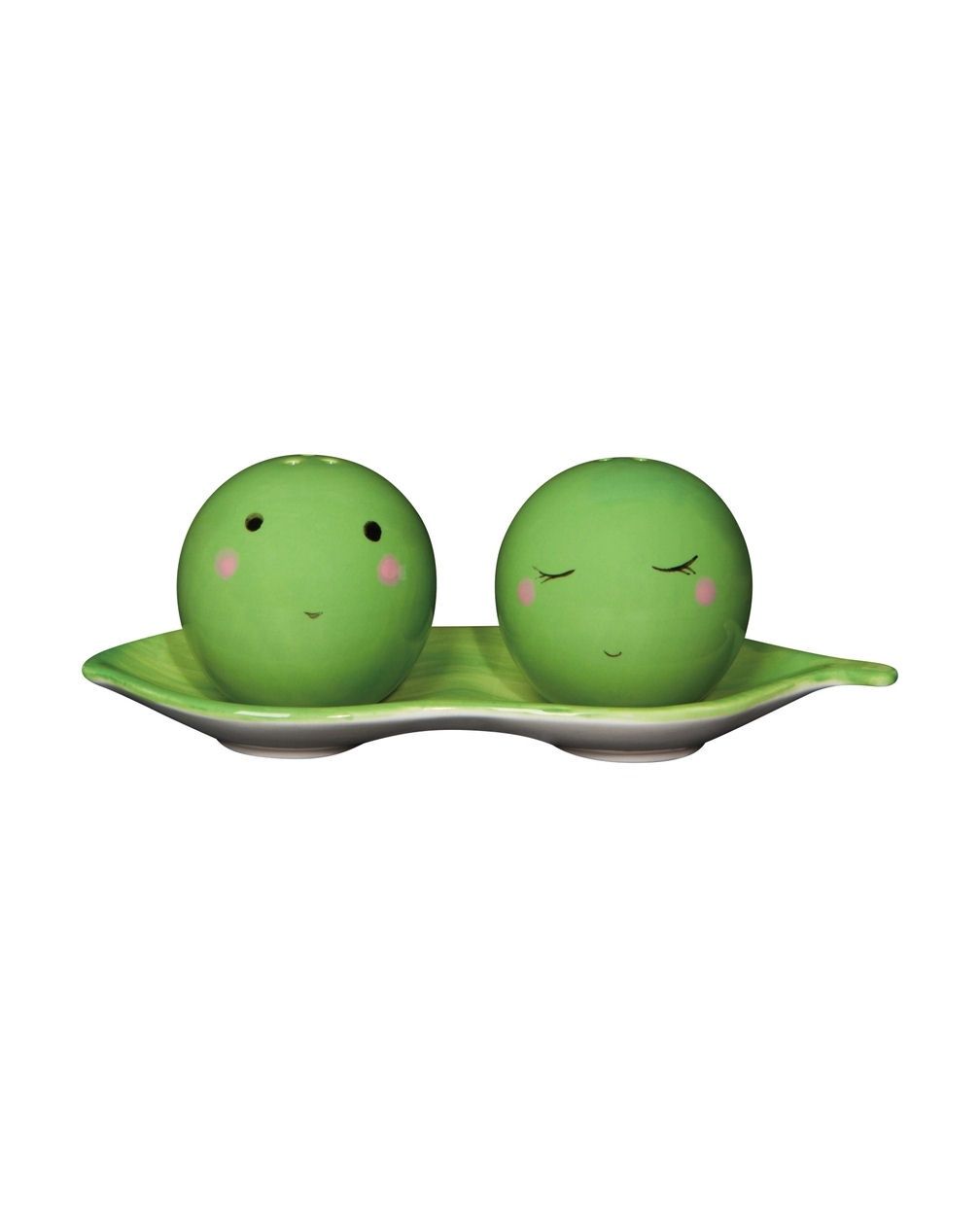 Funny Food Peas Salt And Pepper Shaker Set