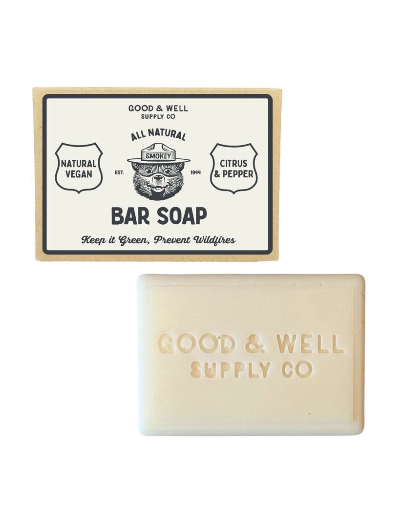 Smokey Bear Citrus And Pepper Bar Soap