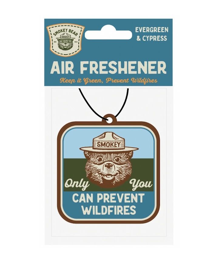 Smokey Bear Evergreen And Cypress Air Freshener