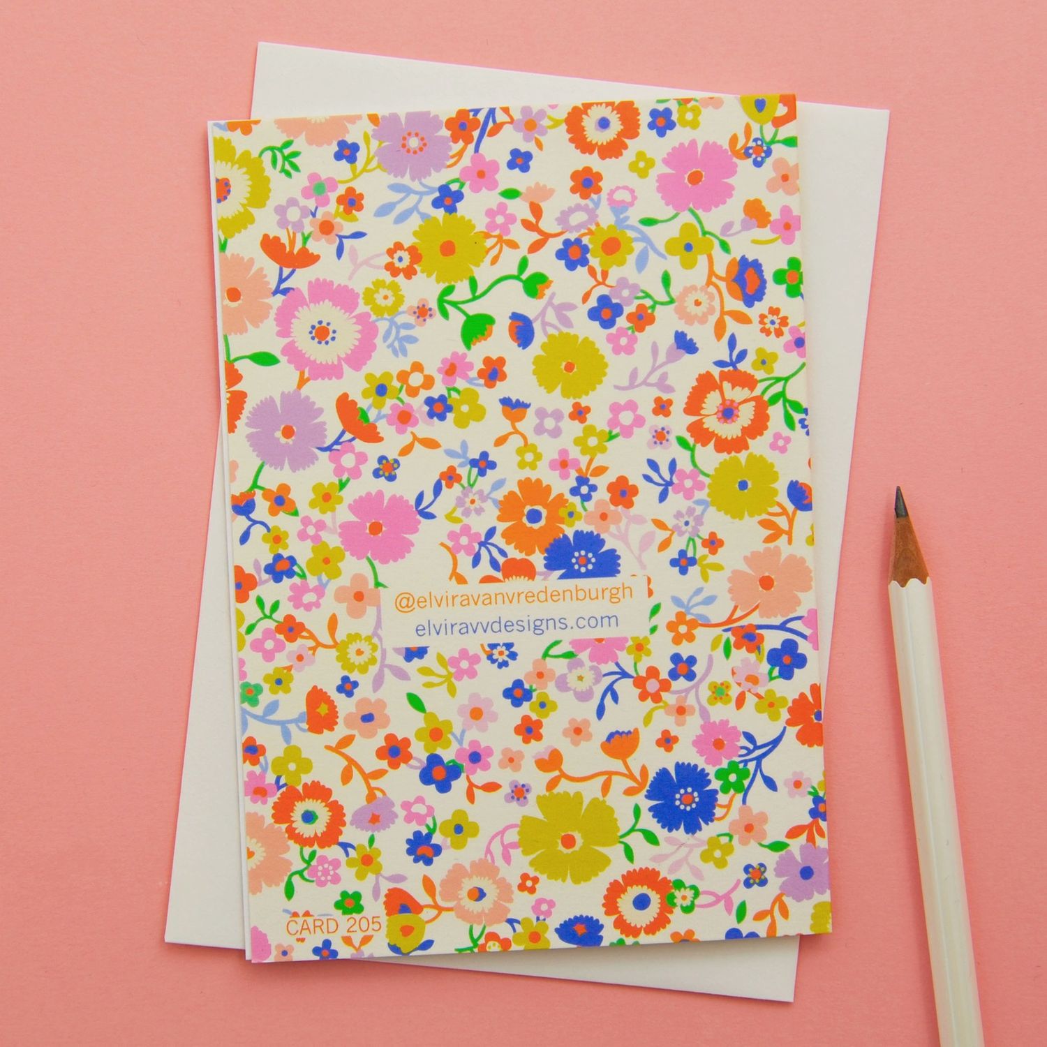 Happy Birthday Flower  Card
