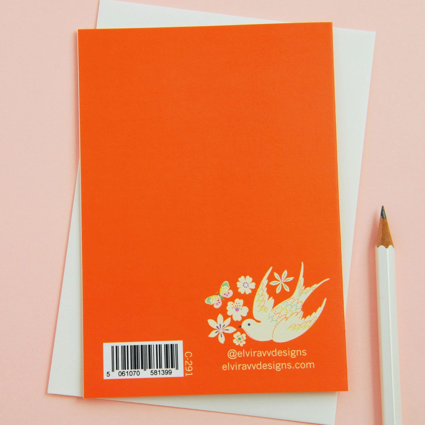 Pretty Happy Birthday Floral And Bird Border Card