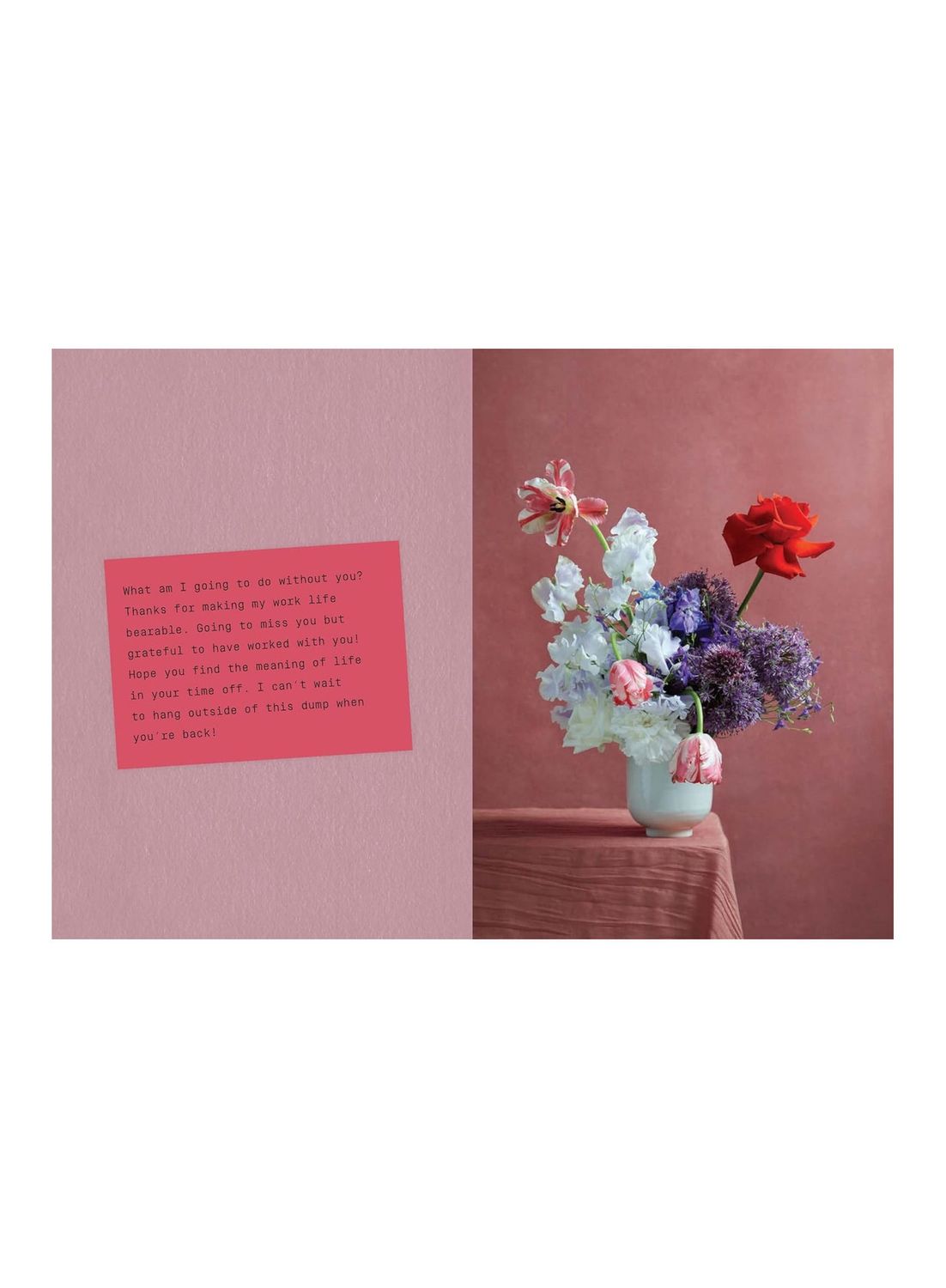 Say It With Flowers Hardcover Book