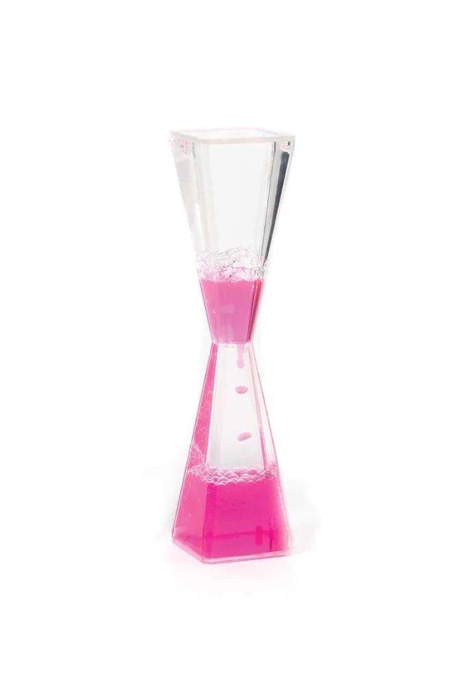 Pink Floating Color Motion Drops Hourglass