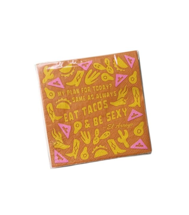 My Plan For Today? Eat Tacos Beverage Napkins