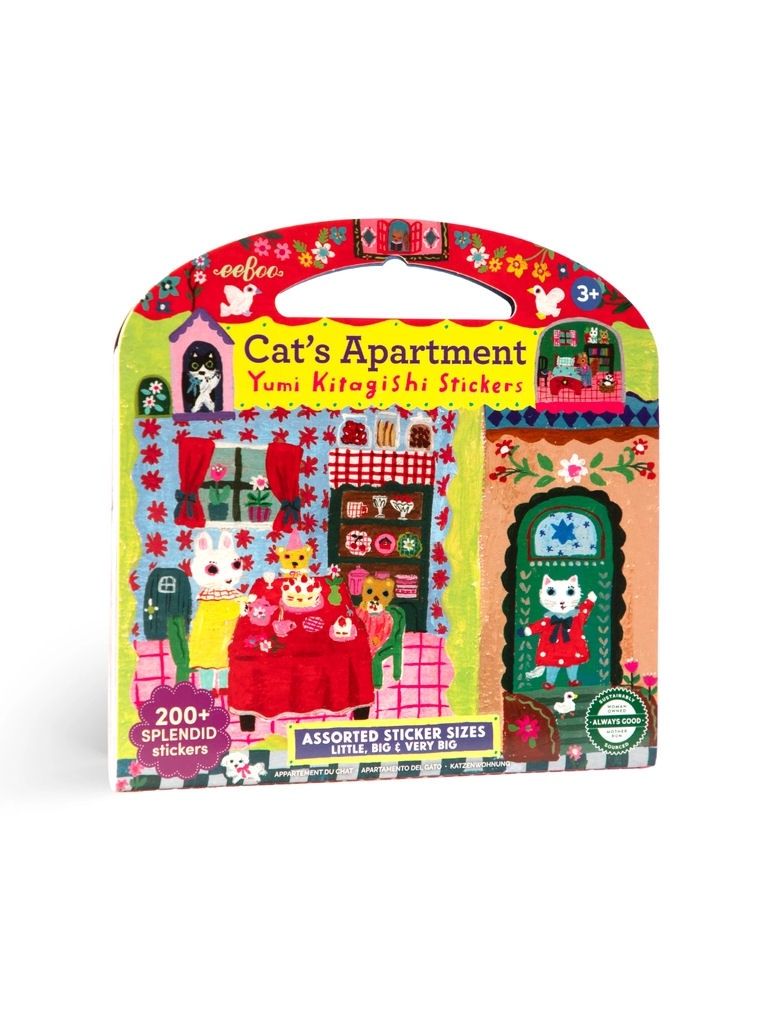 Yumi Kitagishi Cat's Apartment Sticker Book