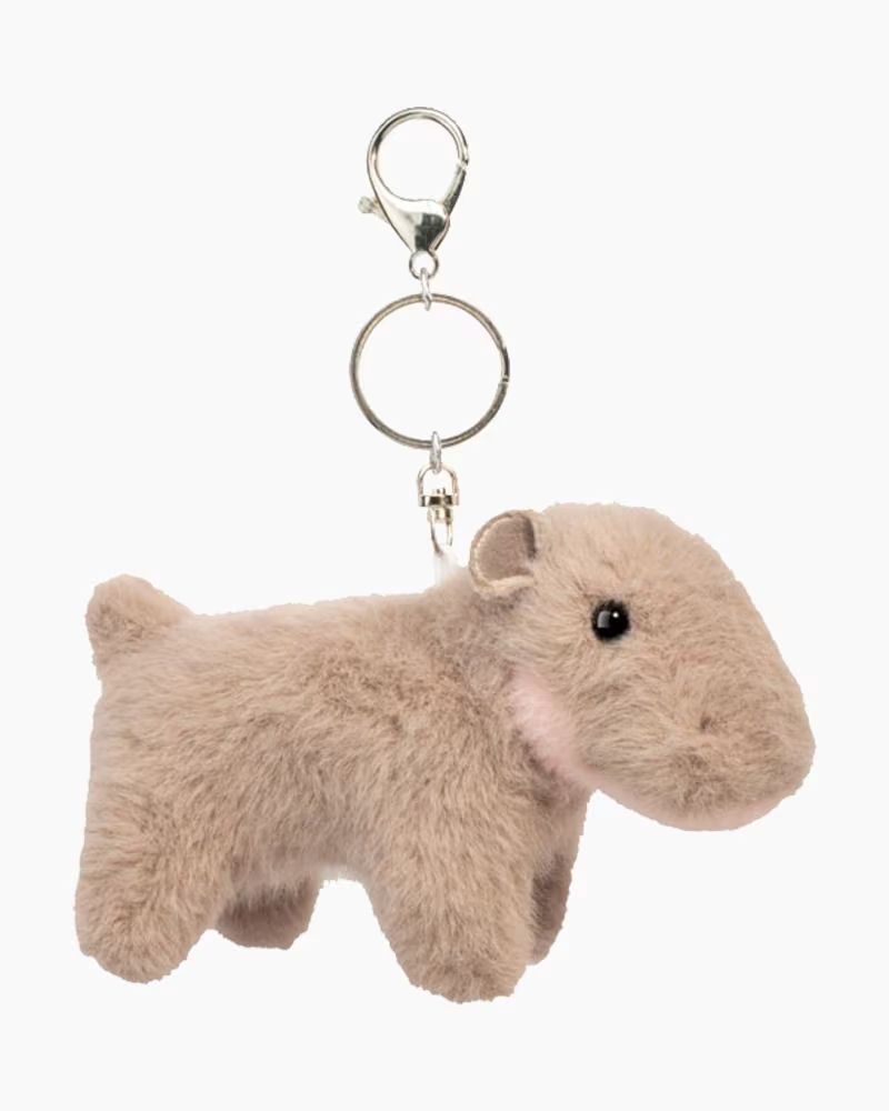 Hippo Stuffed Animal Bag Charm