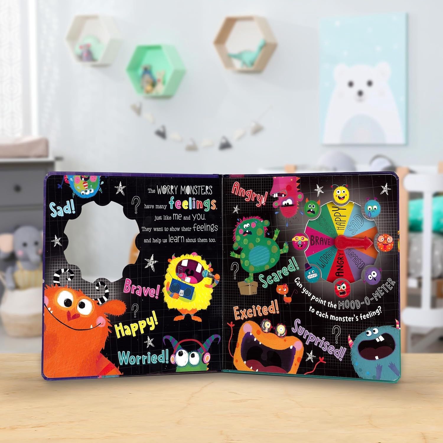 Very Hungry Worry Monsters Mood-O-Meter Board Book
