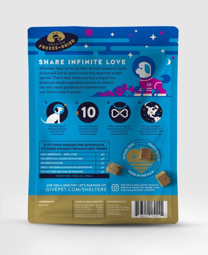 Space Cowboy Freeze Dried Dog Treats