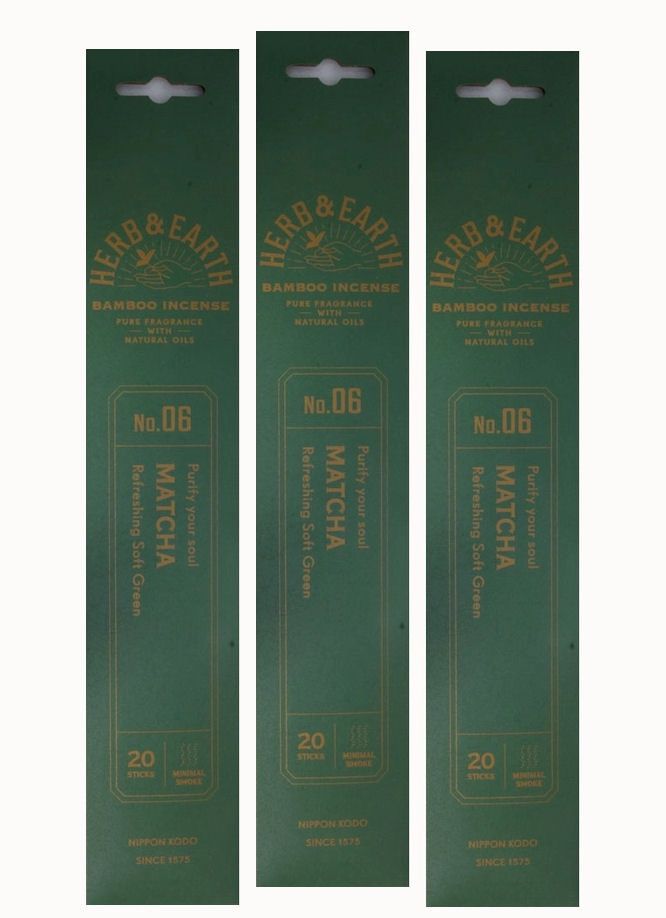 Herb And Earth Matcha Incense 20 Pack