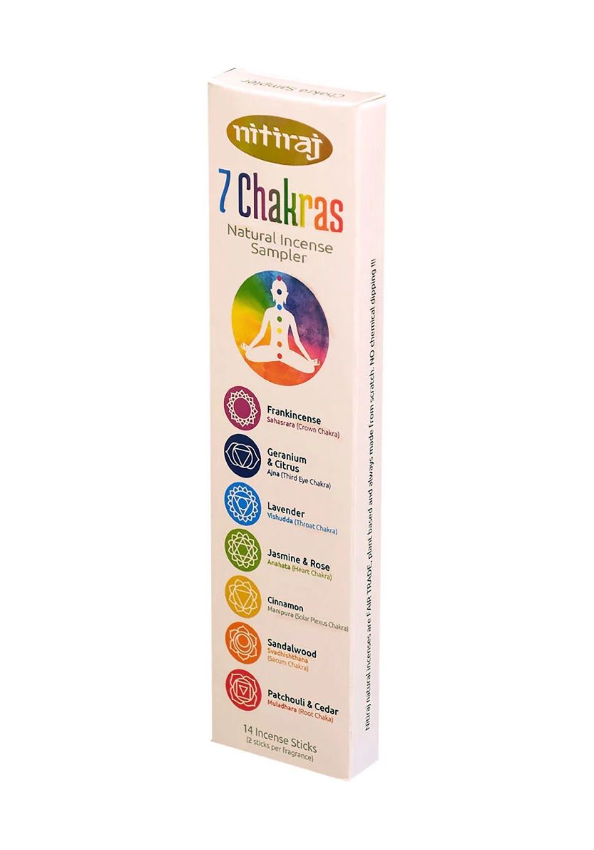 Nitiraj 7 Chakras Incense Sampler