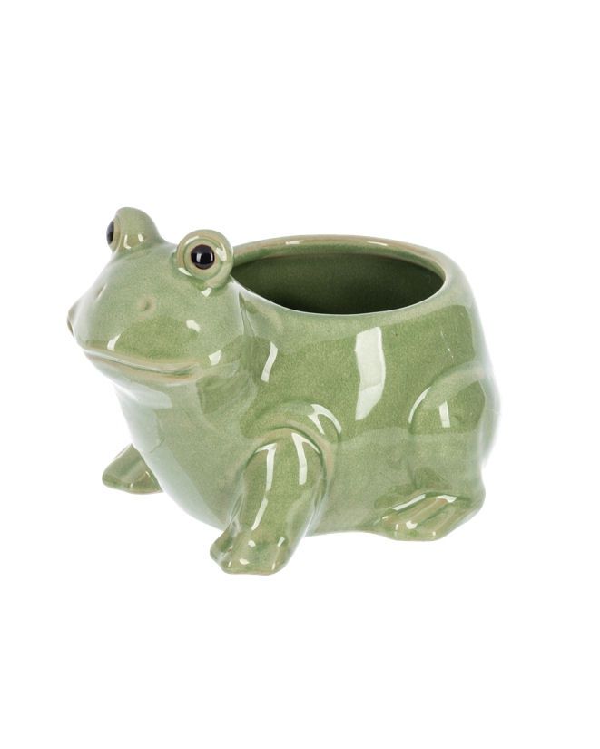 Ceramic Frog Planter