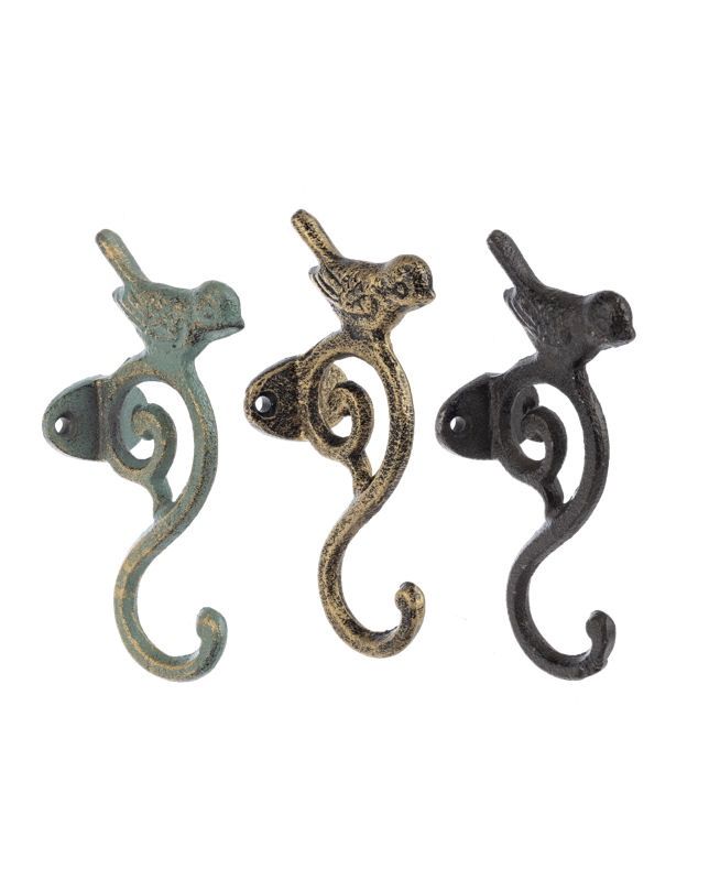 Bird With Scroll Wall Hook