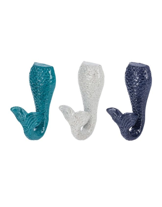 Mermaid Tail Cast Iron Wall Hook