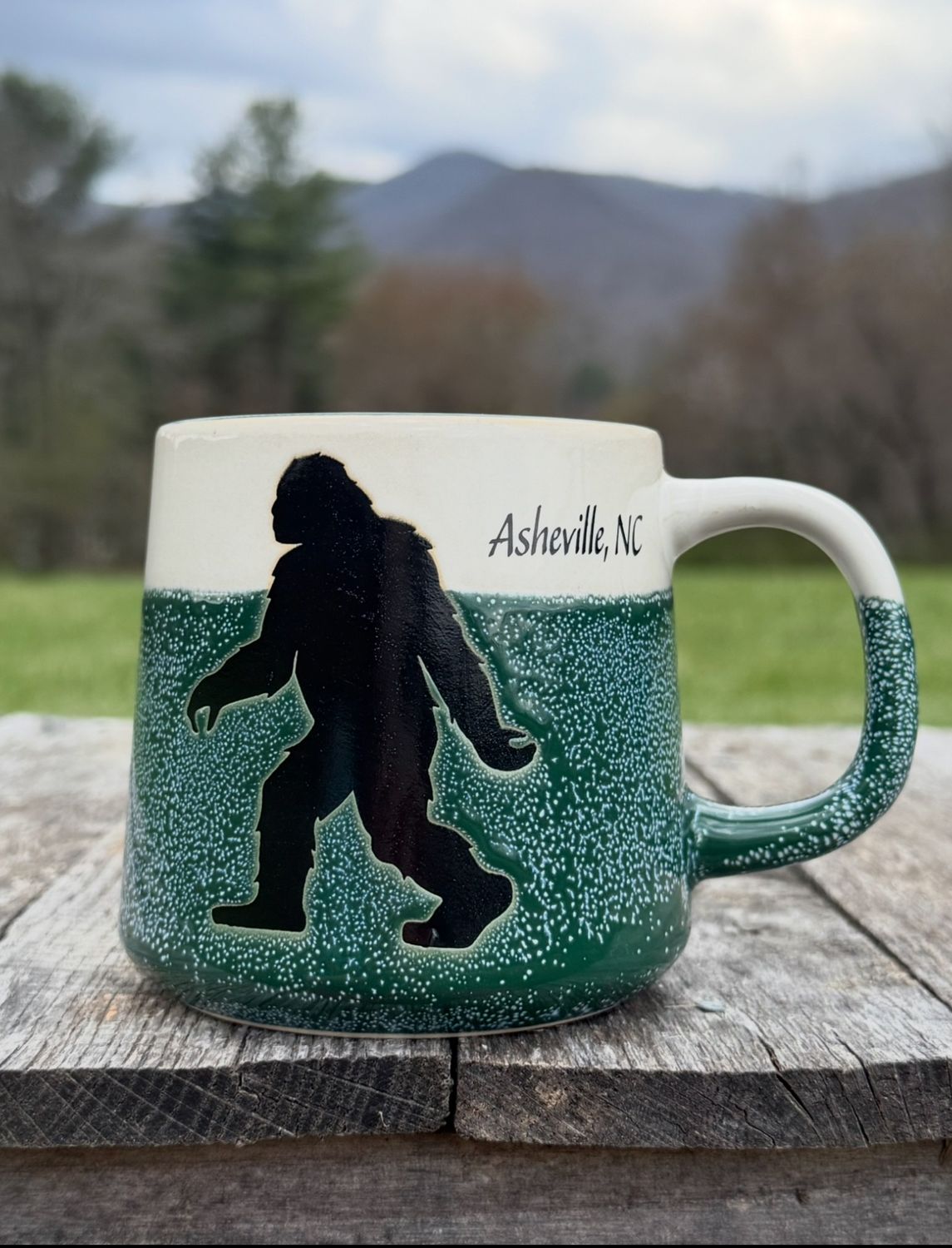 Artisan Green Asheville Bigfoot Mug
