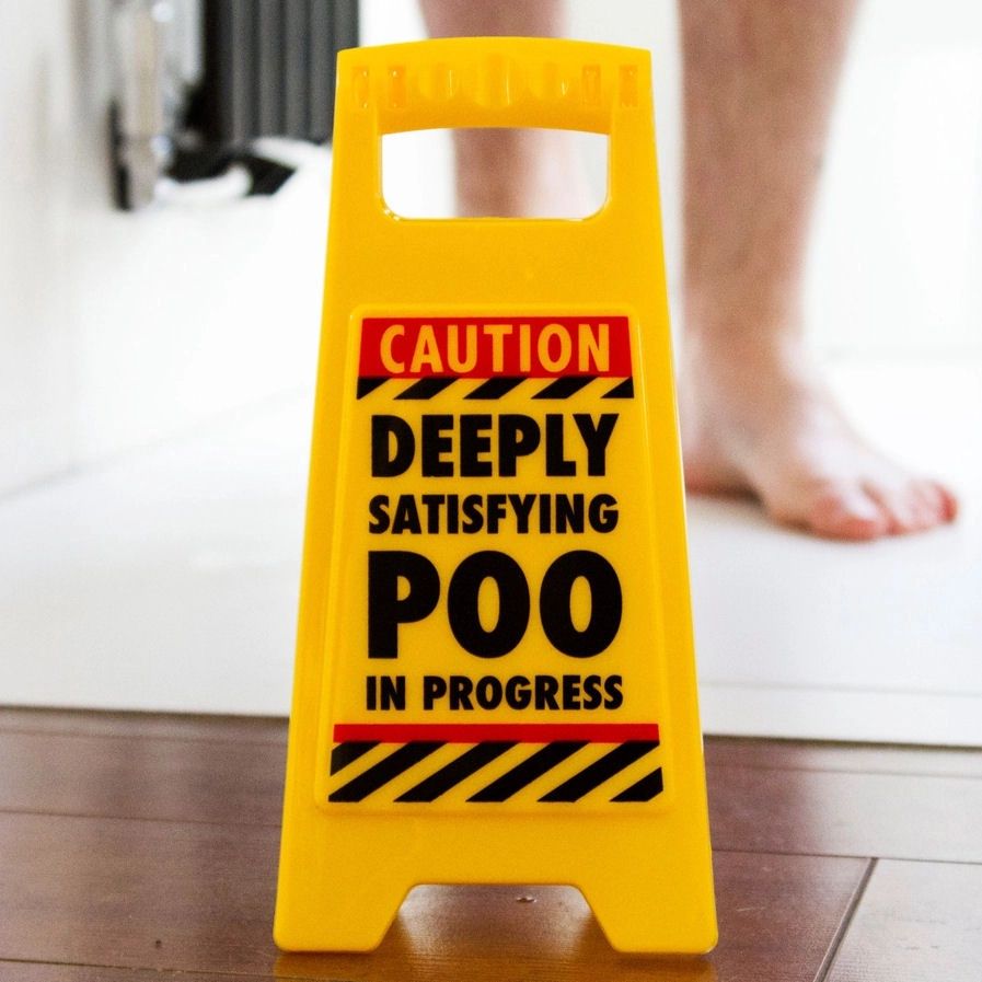 Satisfying Poo Caution Sign