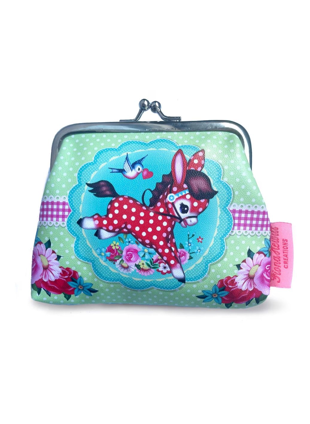 Fiona Hewitt Vintage Polka Dot Pony Coin Purse