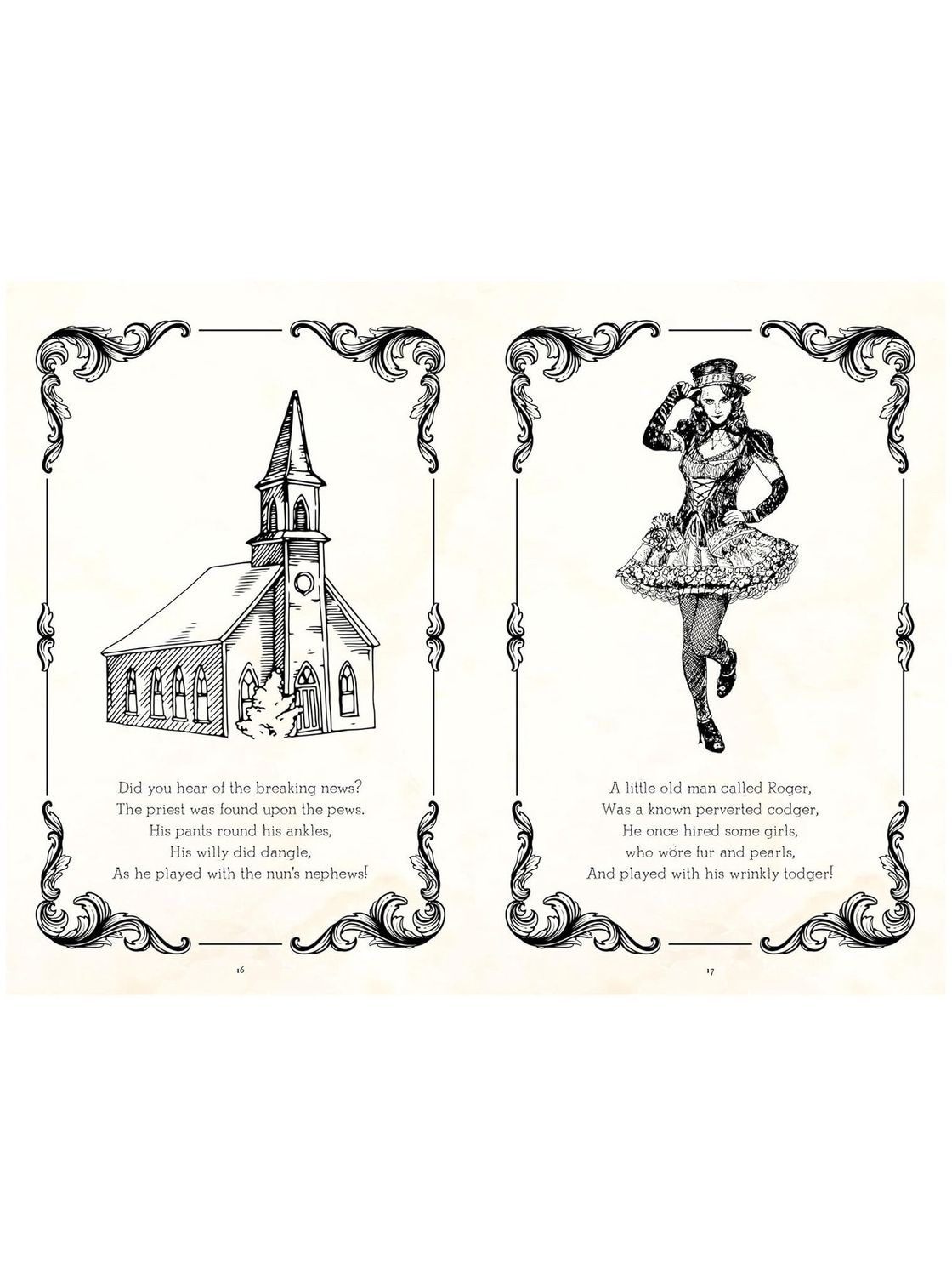 Rude Limericks Hardcover Book