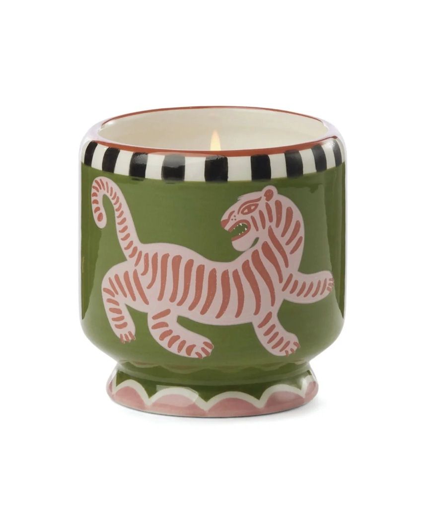 Black Cedar And Fig Tiger Soy Wax Candle