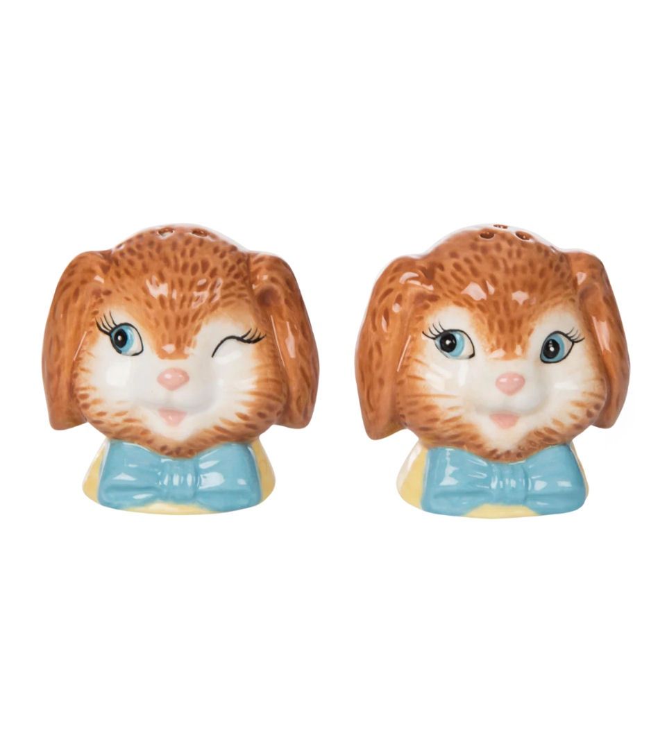 Retro Bunny Salt And Pepper Shaker Set