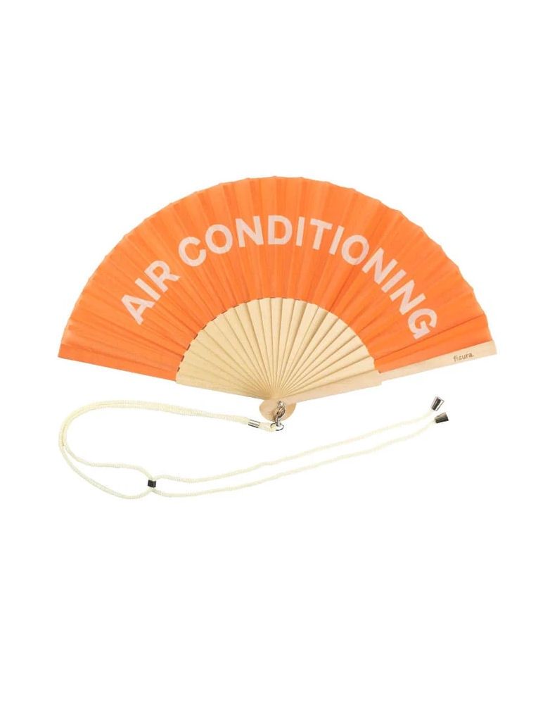 Air Conditioning Orange Hand Fan