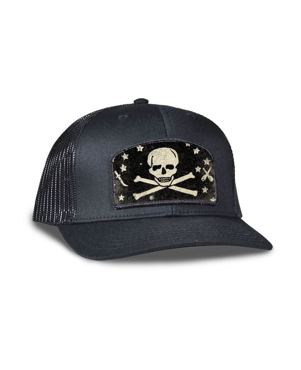 Skull And Crossbones Archie Trucker Hat