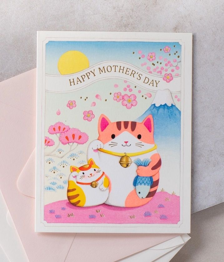 Happy Mother's Day Lucky Cats Card