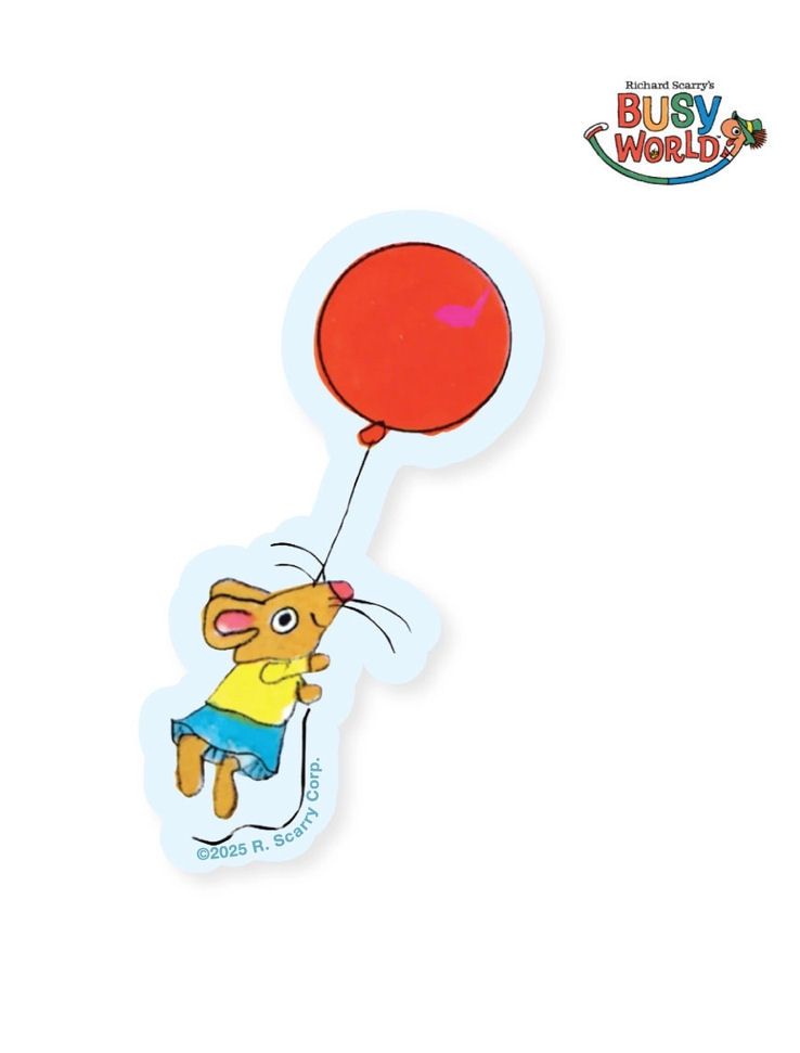 Richard Scarry's Mouse Balloon Sticker