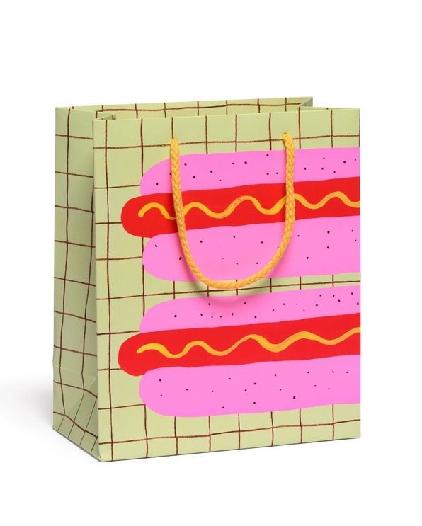 Neon Hot Dog Medium Gift Bag