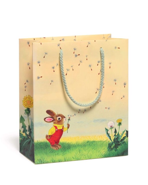 Richard Scarry Bunny And Dandelion Medium Gift Bag