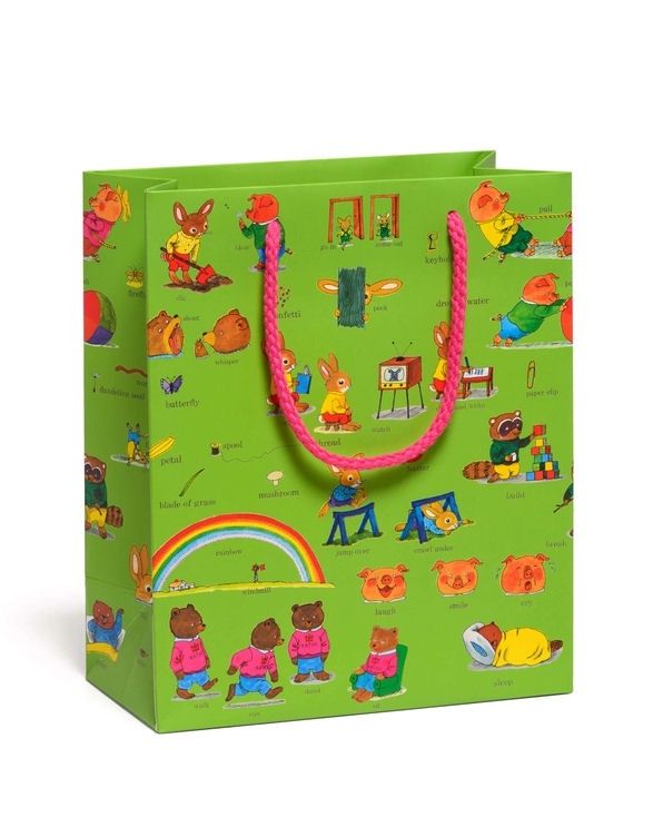 Richard Scarry Busytown Best Words Medium Gift Bag