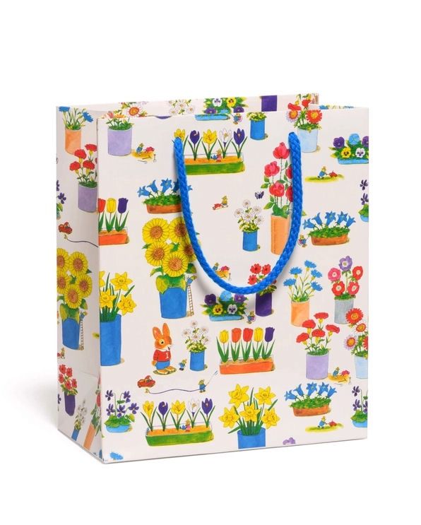 Richard Scarry Busytown Flowers Medium Gift Bag