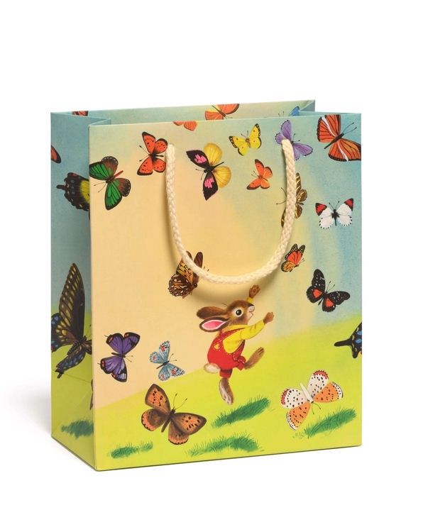 Richard Scarry Bunny And Butterflies Medium Gift Bag