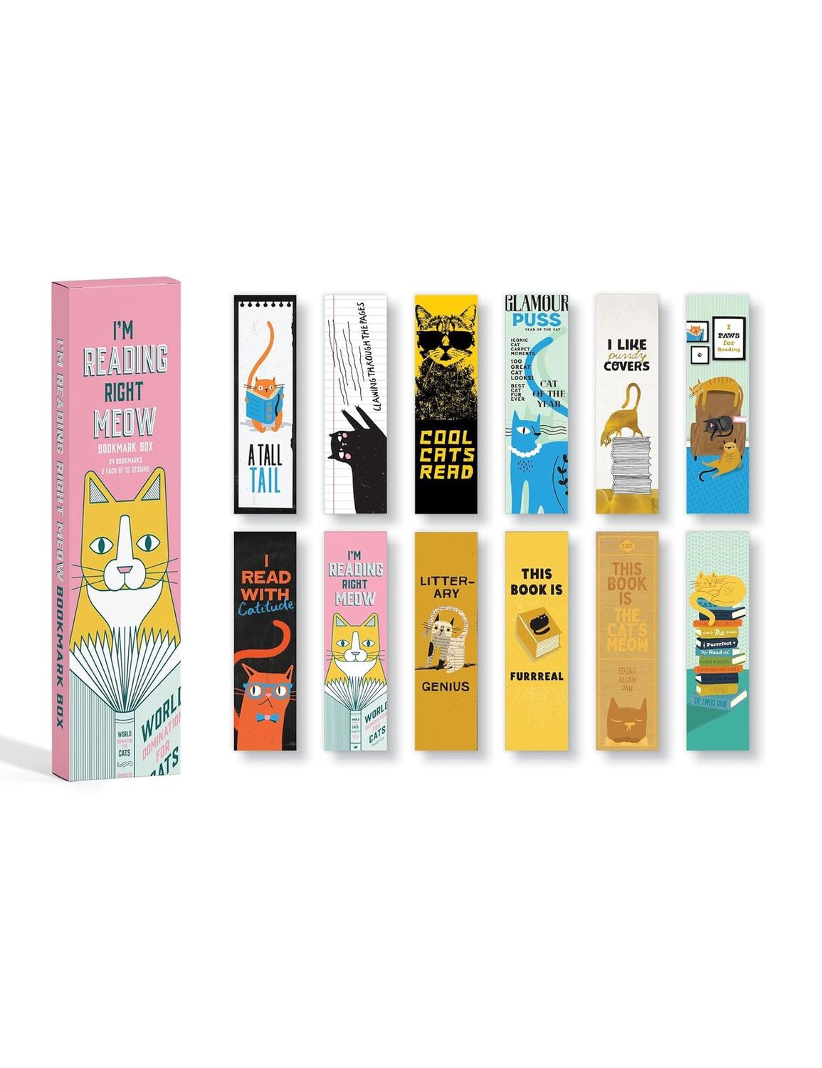 I’m Reading Right Meow Bookmark Box