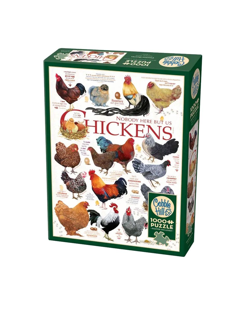 Nobody Here But Us Chickens 1000 Piece Puzzle