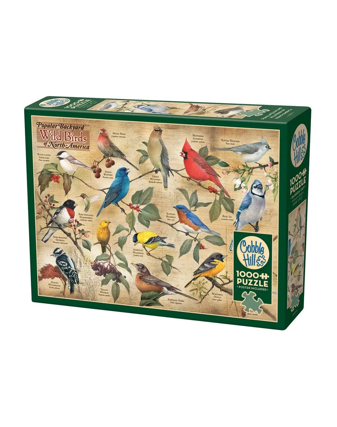 Popular Backyard Wild Birds Of NC 1000 Piece Puzzle