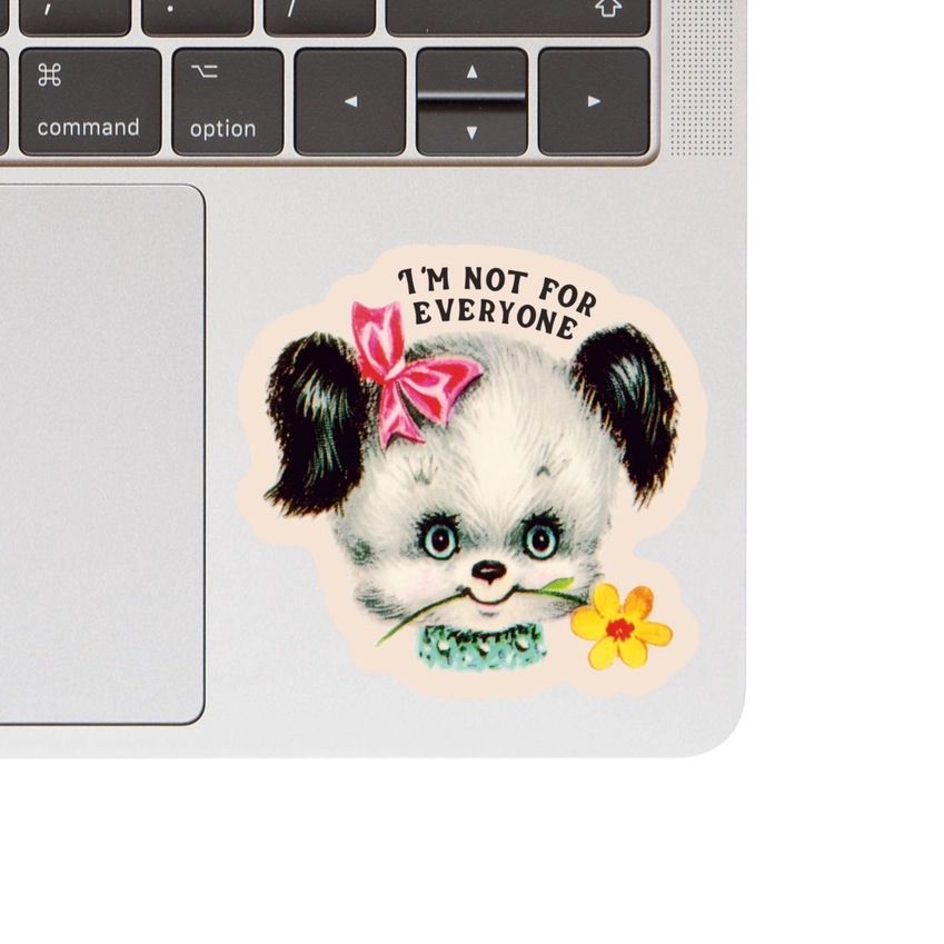 I'm Not For Everyone Retro Dog Sticker
