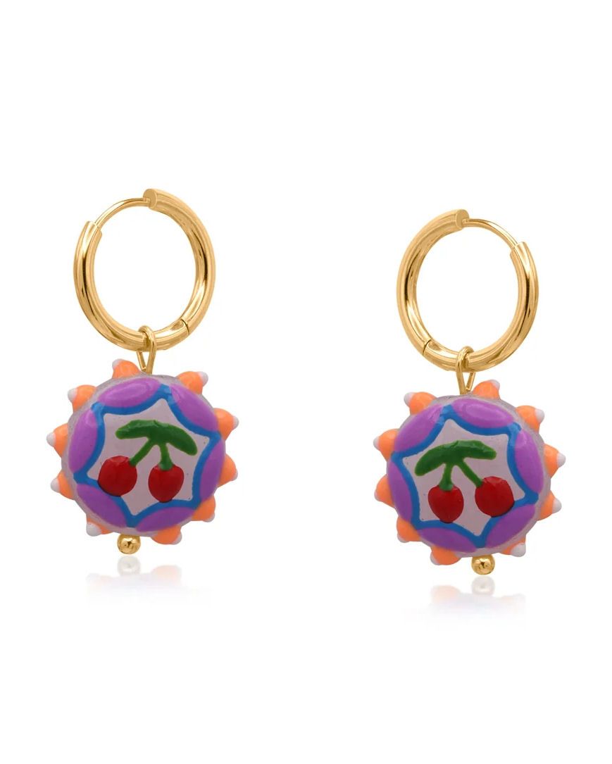 Cherry Vivid Charm Earrings