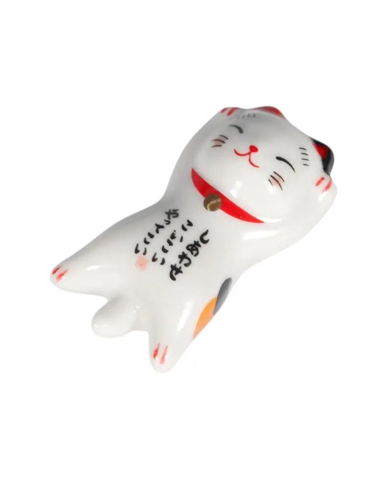 Lucky Cat Laying On Back