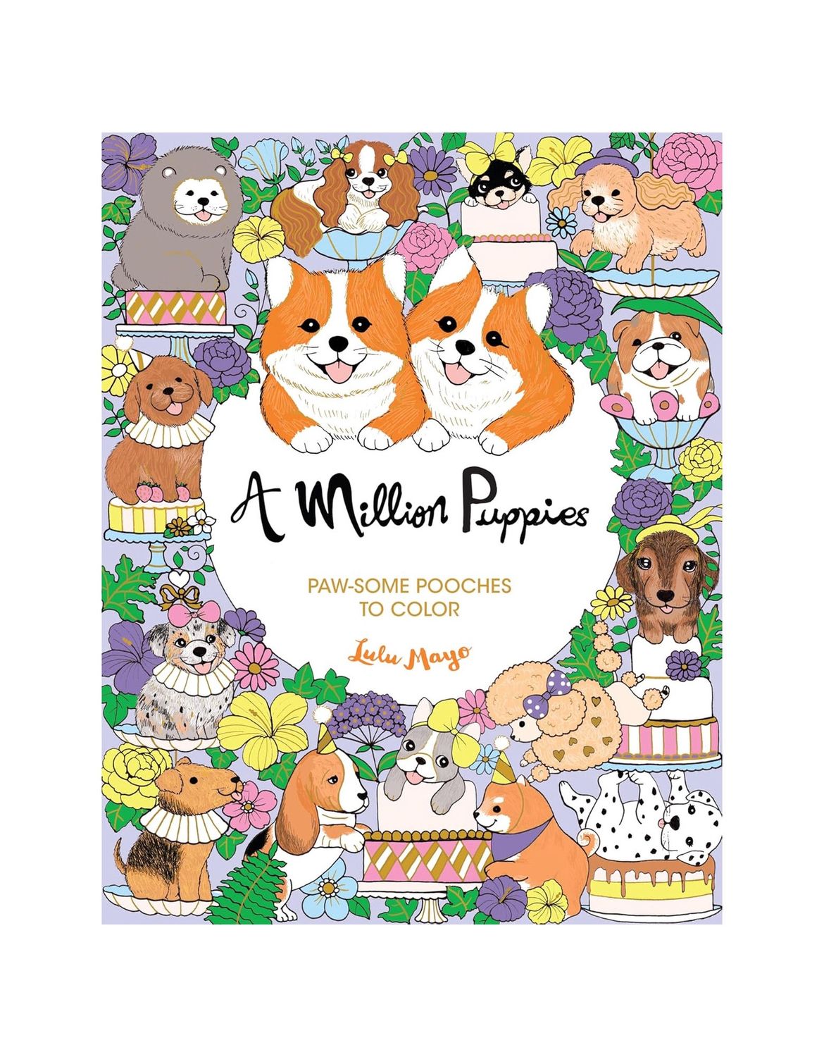 A Million Puppies Coloring Paperback Book