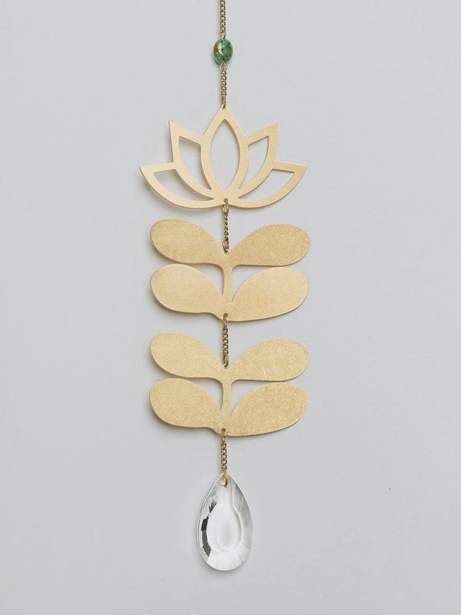 Lotus African Turquoise Suncatcher