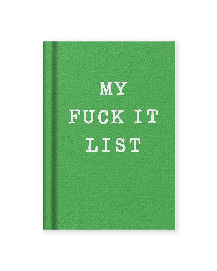 My Fuck It List Mini Fabric Hardcover Notebook