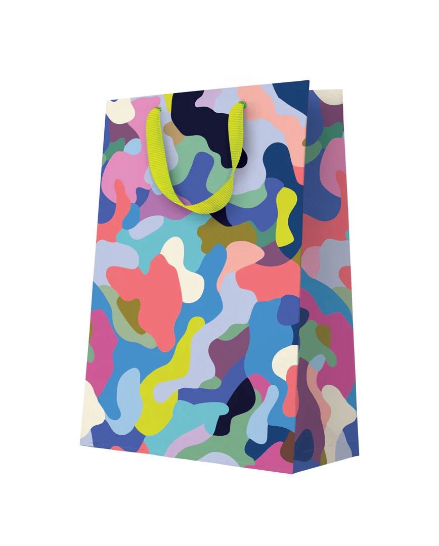 Colorful Camo Large Gift Bag
