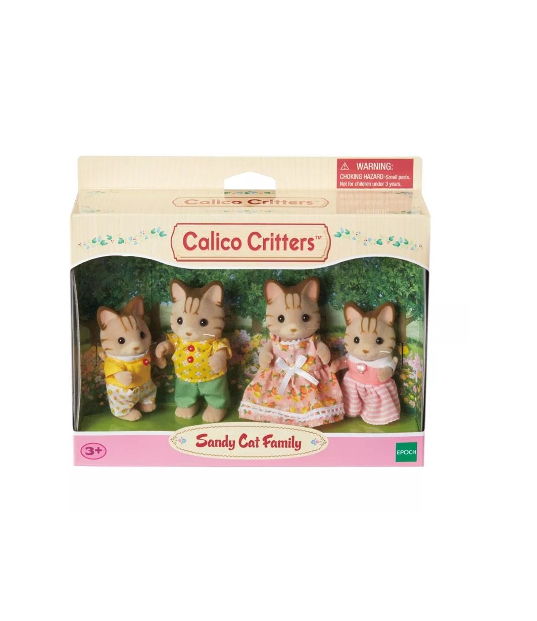 Calico Critters Striped Cat Family
