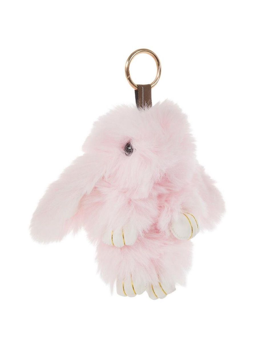 Faux Fur Baby Pink Bunny Rabbit Keychain