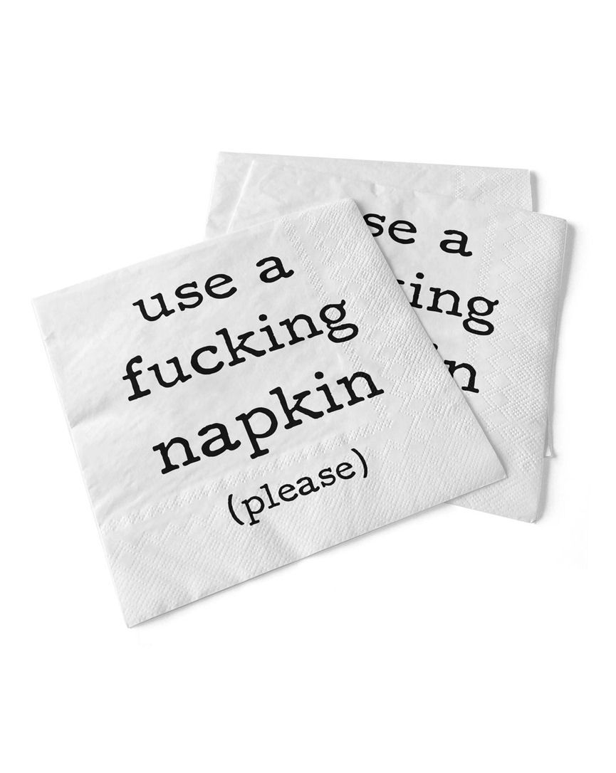 Use A Fucking Napkin (Please) Beverage Napkins