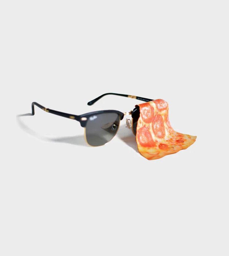 Pepperoni Pizza Glasses Lens Cleaning Cloth