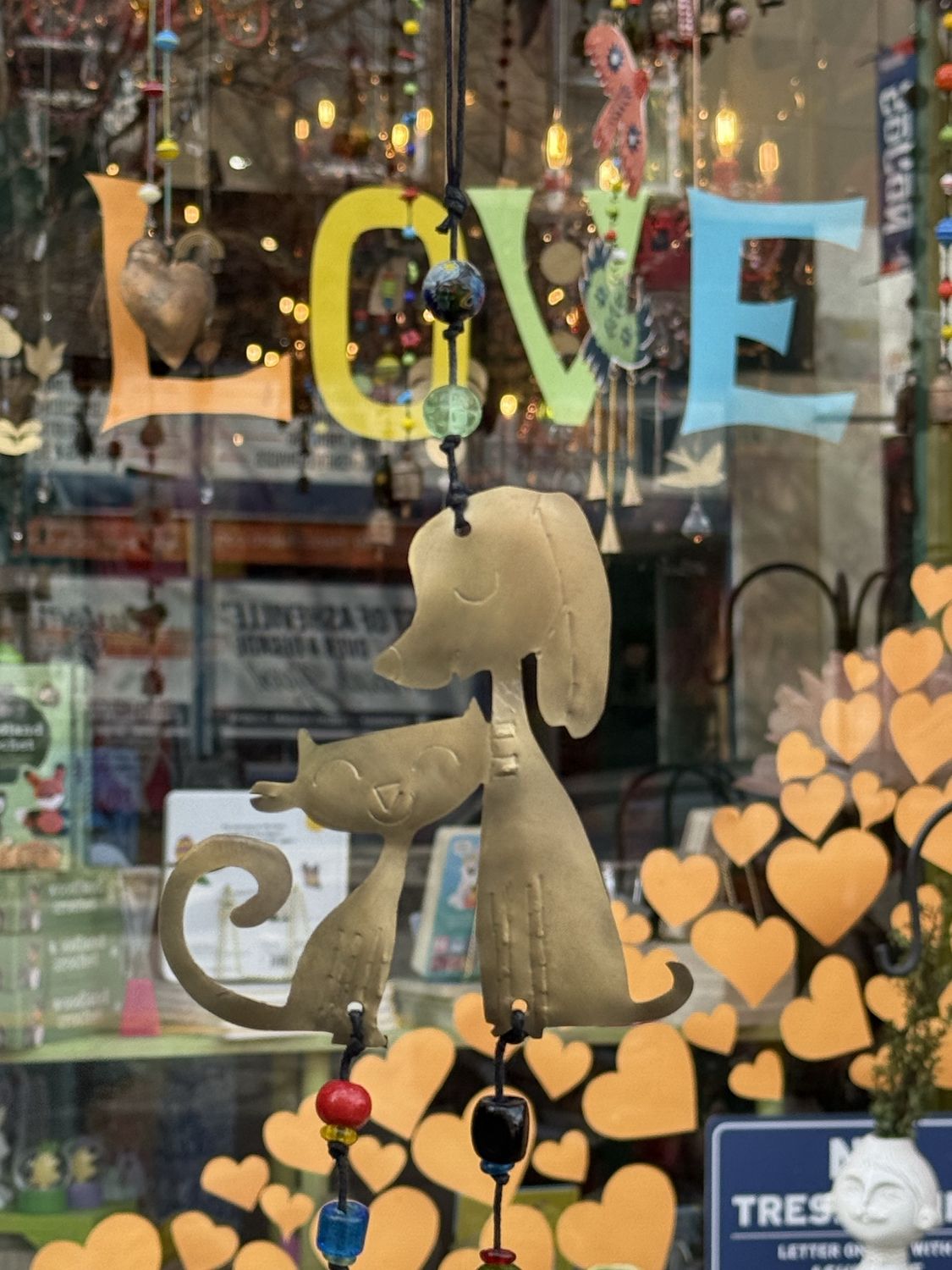 Love The Cat And Dog Beads And Bell