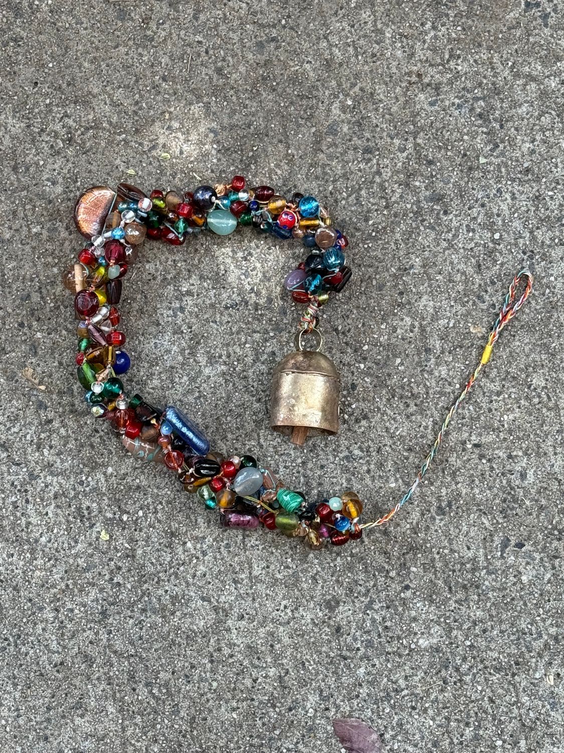 The Eclectic Colored Glass Beads With Bell