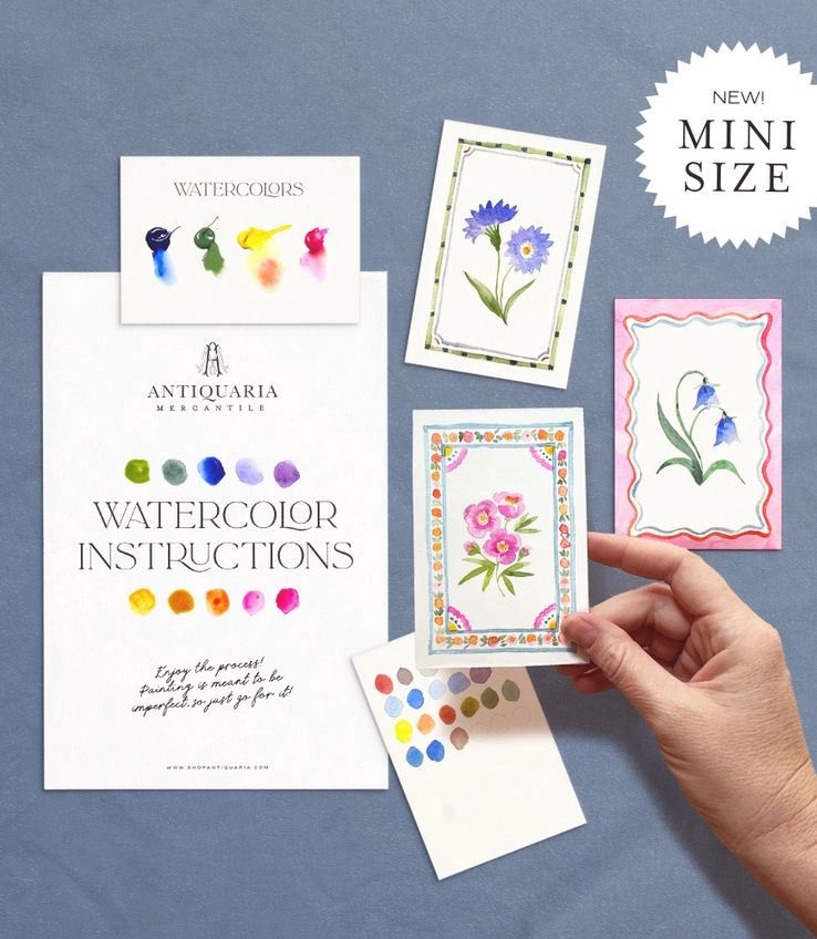 Flowers Mini Watercolor Painting Kit